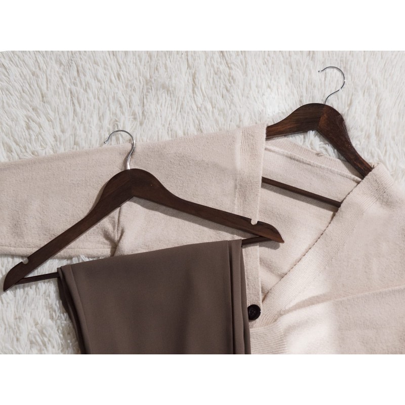 StorageWorks Wooden Hangers 20 Pack, Wood Coat Hangers for Closet,