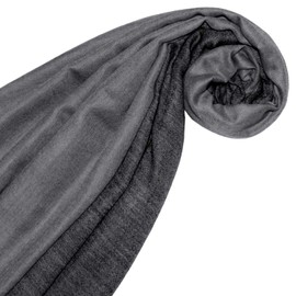 Lorenzo Cana Luxury Reversible Scarf 100% Cashmere Cashmere Scarf Cashmere Scarf Men's Scarf Woven Two Tone, black / grey