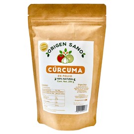 Origen Sano | Cúrcuma en Polvo | Cúrcuma 100% natural molida | 250 g