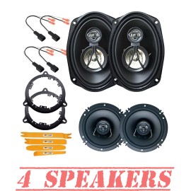 Cerwin Vega 6.5" 300Watt | 6x9" 350Watt Speakers & install kit for 2000-2015 Nissan Xterra