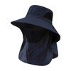 Wide Brim Sun Hat with Neck Flap for Outdoor Travel