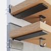 Shelf Brackets Floating Shelf Bracket - 6 Pack Metal Hooks