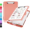 Sooez Clipboard with Storage, High Capacity Nursing Clip Board 8.5