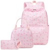 CAMTOP Girls Backpack with Lunch Box Set, Cute Bow School
