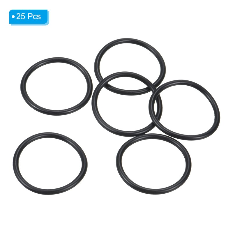 PATIKIL 25pcs Nitrile Rubber O-Ring 27mm Outside Diameter 23mm Inner