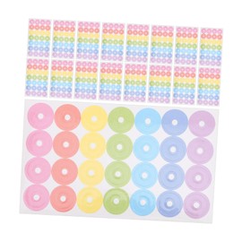 NUOBESTY 20 Sheets Binder Hole Protector Binder Paper Round Hole Reinforcement Sticker Binder Hole Labels Binder Ring Sticker Hole Protectors for Paper Hole Sticker Stickers