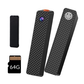 VSYSTO 1080P Body Camera with 64GB, WiFi, Magnetic Suction Bracket Design, Loop Recording, Portable Mini Camera Used for Daily Records, Meetings, Cycling, Security, Law Enforcement