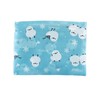 Shimaenaga Hokkaido Limited Folding Eco Bag, 1 Piece, blue, white