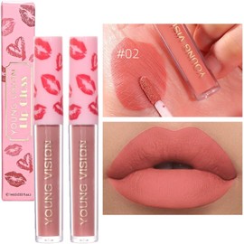 Lápiz labial líquido mate, taza antiadherente de larga duración que no se desvanece, brillo de labios resistente al agua, vegano liviano y sin crueldad, regalo para mujeres