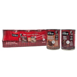 Ol' Roy Prime Variety Pack Ribeye and New York Strip Wet Dog Food, Pack of 12