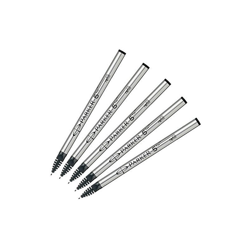 パーカー【PARKER】【5本まとめ買い】替芯 ブラック(ペン先:F)　5thテクノロジー採用ペン(インジェニュイティ)専用　[S1162712]