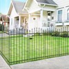 FOREHOGAR Metal Garden Fence with Gate 42 in H x