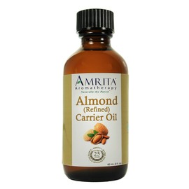 AMRITA Aromatherapy: Almond Oil, Expeller Pressed Carrier Oil, A Base Oil for Aromatherapy, Massage, Essential Oils & More - Size: Size: 1-Liter