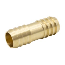 VARIOSAN Hose Connector 14863 1 Inch (25 mm) Brass with Hose Clips (Stainless Steel / V2A)
