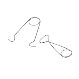 Kisangel 2sets Fish Mouth Spreaders Bottle Hanger Stainless Steel Camping Cooking Pot Hook 2pcs*2