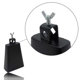 Cowbell Percussion Instrument 6 Inch Percussion Cowbell, Metal, Drum Blocks, Durable, Includes Stick, Easy Storage, Convenient to Carry, Percussion Accessory