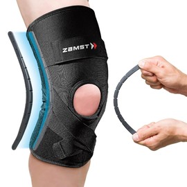 Zamst ZK-Protect Sports Knee Brace With Flexible Resin Stays Protecting the Knee Ligaments For Sprains of the ACL, MCL, LCL-for Basketball, Volleyball, Football, Soccer,Skiing (X-Large)