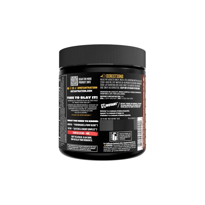 Pre Entreno Mutant Madness 270 Gr Sabor Orange Rush