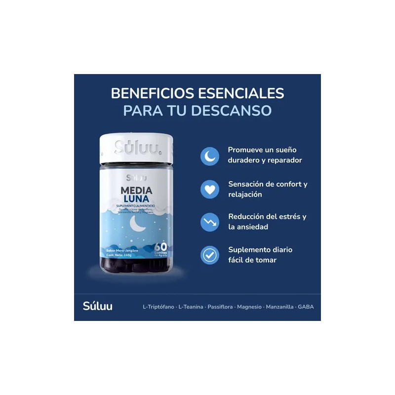Gomitas Sueño Profundo Magnesio Vitaminas Dormir Manzanilla
