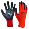 SupremeTTF 24 Pair Red Work Gloves Nitrile coated Gloves Builder's
