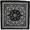 Zac's Alter Ego Skull & Paisley Bandana/Face Mask with Chessboard