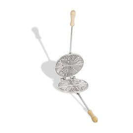 arterameeferro Iron for pizzellas in aluminium ferratelle fan-shaped thin Abruzzo