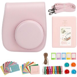 GOWENIC Funda para Cmara para Mini 12, Funda Protectora para Cmara con Correa para el Hombro, lbum, Filtro, Marco de Fotos Colorido, Marco de Fotos Colgante y