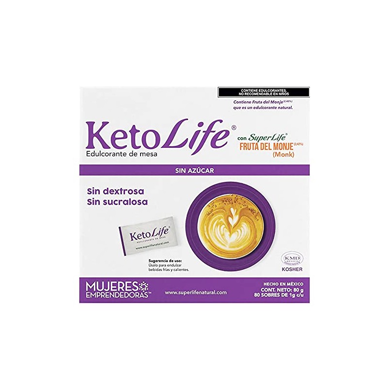 Stevia, Stevia Super Life Keto Life Caja con 80 sobres