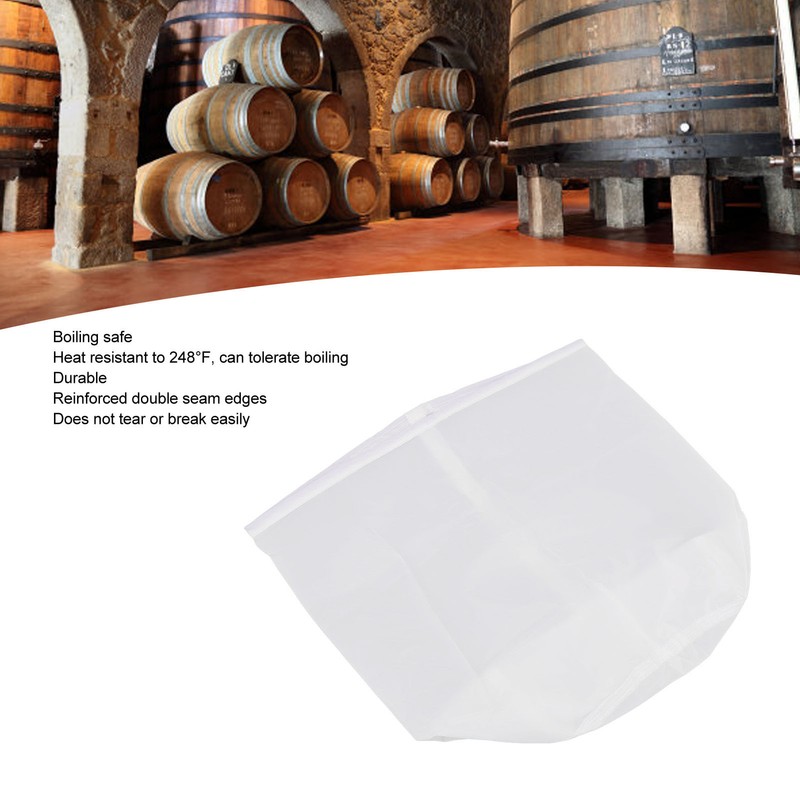 5 Gallons Brew Bags Wine Straining Bag Extra Fine Mesh