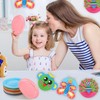 Colorful Round Disposable Paper Plates - 50Pcs Rainbow Party Dinner