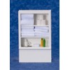 Melody Jane Dolls Houses Miniature White Bathroom Shelf Unit &
