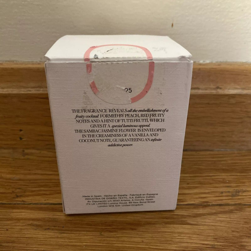 ZARA WONDER ROSE Women Eau de Toilette EDT Fruits Vanilla