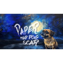 PaperMadDogScar POSTCARD Raccoon Family Weird Creepy Unusual Dressed Woods Odd Day Strange 🦝