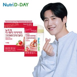 NutriD Day 뉴트리디데이 스트로베리요거트 다이어트쉐이크 14포 + 쉐이크컵 Nutri-D-Day Strawberry Yogurt Diet Shake 14 Pack + Shake Cup
