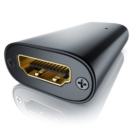 CSL - 4K HDMI 2.0b Extender Amplifier - HDMI Repeater Signal Amplifier - UHD 2160p 60Hz - HDMI Female to HDMI Female - Aluminium - Up to Max 20 m Distance