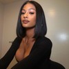 Glueless Bob Wig Human Hair Pre Plucked Pre Cut 4x4