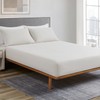 DAPU Fitted Sheet Linen Cotton Bed Sheet (Beige, 100 x