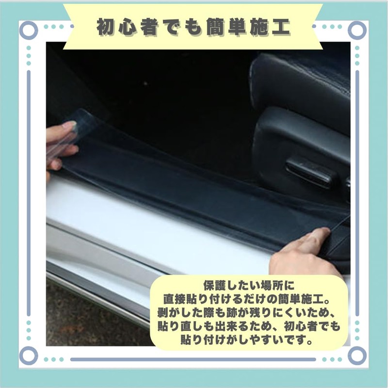 ideastore Protective Film, Car Anti-Scratch Tape, Transparent TPU Material, 6.6