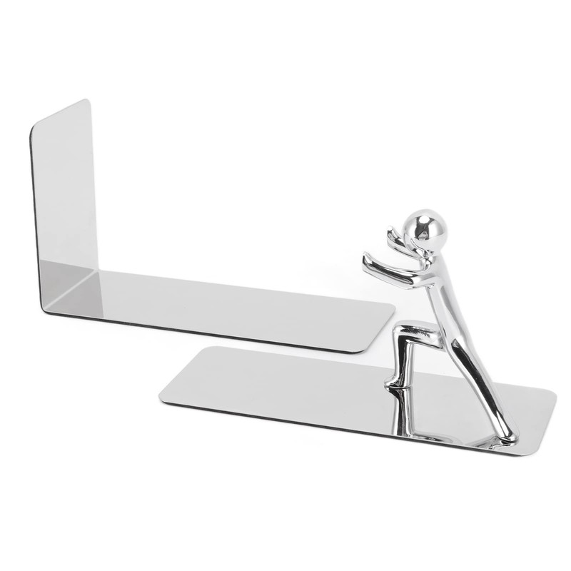 Metal Bookends Kung Fu Man Design Rustproof High Stability Book