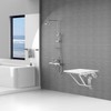 Folding Shower Seat & Chair Wall Mounted for Adults, Fold
