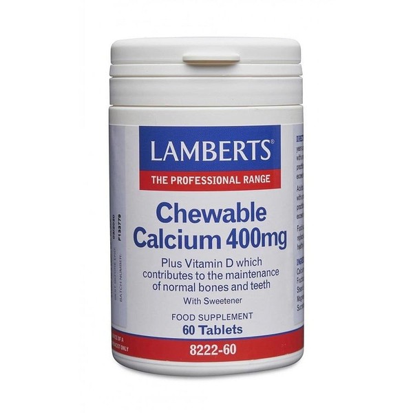 Lamberts Chewable Calcium 400 mg 60 tabs