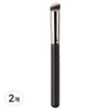 All Welly Pore Blemish Cover Concealer Fine Bristle Brush TSP2568, 2 Pieces, Black / 올웨일리 모공 잡티 커버 컨실러 미세모 브러쉬 TSP2568, 2개, 블랙
