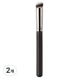 All Welly Pore Blemish Cover Concealer Fine Bristle Brush TSP2568, 2 Pieces, Black / 올웨일리 모공 잡티 커버 컨실러 미세모 브러쉬 TSP2568, 2개, 블랙