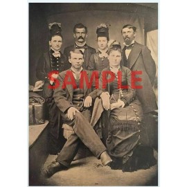 Doc Holliday Wyatt Earp Group Big Nose Kate Wild West US Marshall PHOTO 8" X 10"