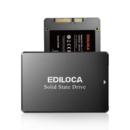 EDILOCA ES106 SSD 256GB 2.5" 7mm SATA3 6Gb/s 3D NAND TLC Internal SSD Error Correction Low Power Consumption Shockproof 3 Years Warranty (256 GB)