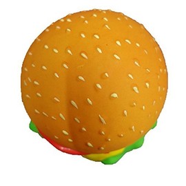 DoggyChewy Latex Fast Food Design Dog Toy (Hamburger)