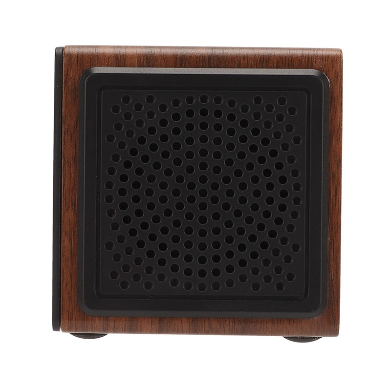 Wooden LED Clock Home Bedroom Brown Digital Alarm Clock with