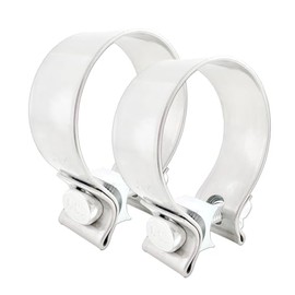 RCCT 57 mm Exhaust Clamp for Vehicles, Universal Exhaust Clamps Muffler Clamp (57 mm (2.25 Inches)