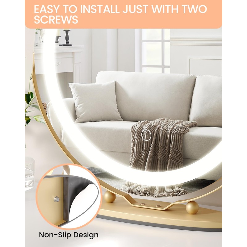GAOMON Vanity Mirror, 19 Inch Large HD Vanity Mirror with