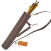 Brown Leather Quiver Traditional Leather Archery Quiver Arrow Holder Waist/Hip